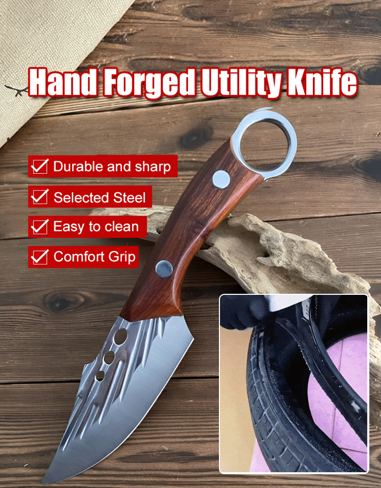 Hand forged sharp high carbon steel bone removal tool